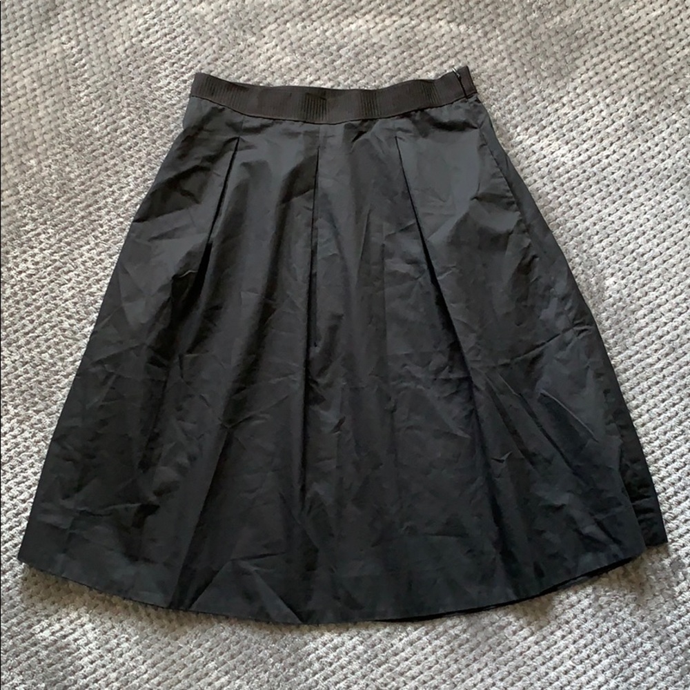 COS women's Black Pleated Midi Pockets Skirt 8